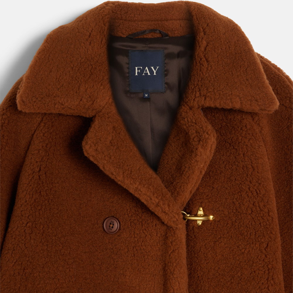 Super Flea Market+Fay+Brown double teddy car coat+Toni Garrn1